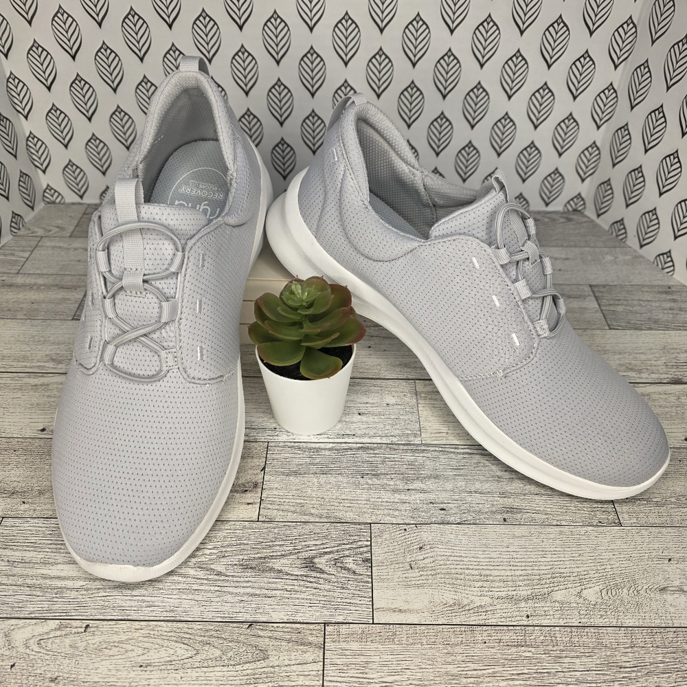 Womens Ryka Washable Bungee Recovery Sneakers Vapor Grey 9M